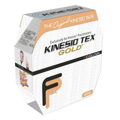 Tape Kinesiology Kinesio Tex Gold FP Cotton 2"x34yd Adhesive Beige Ea